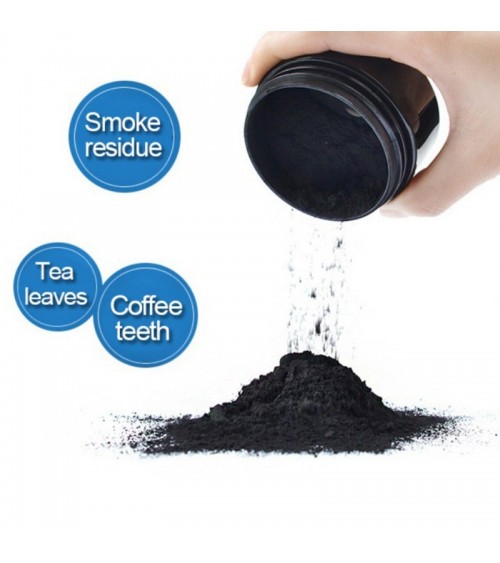 Poudre de Charbon pour  Blanchiment pour dent  Blanche et  Brillance - Charcoal Teeth Whitening, best - seller 2021