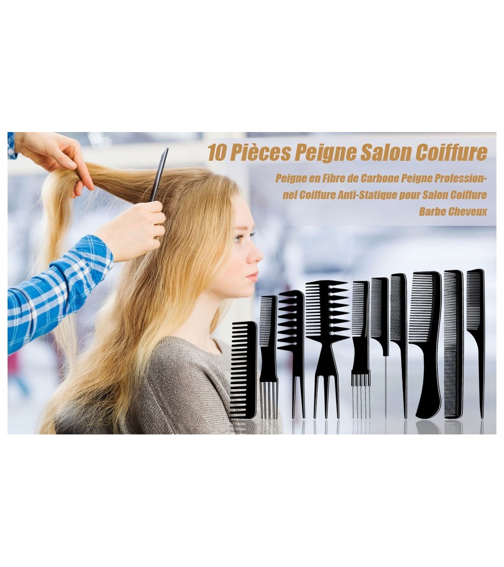 Peigne Cheveux Professionnel Soins Cheveux Salon Coiffure Barbe